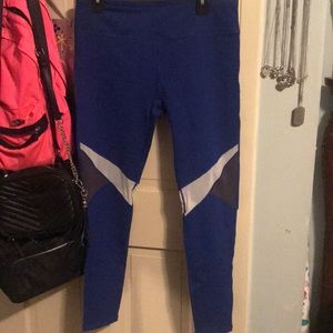 Blue work out leggings